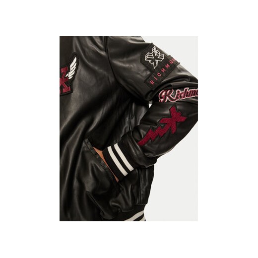 Richmond X Kurtka z imitacji skóry Meleb UMA24217GB Czarny Regular Fit Richmond X 50 MODIVO