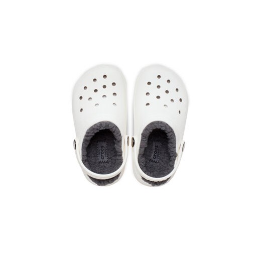 Crocs Klapki Classic Lined Clog Kids 207010 Biały Crocs 29_30 MODIVO