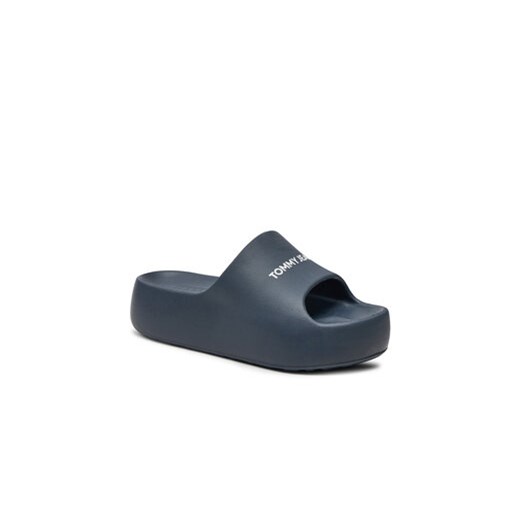 Tommy Jeans Klapki Tjw Chunky Flatform Slide EN0EN02454 Granatowy Tommy Jeans 41 MODIVO