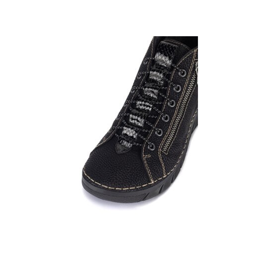 Rieker Botki 55048-00 Czarny Rieker 37 MODIVO
