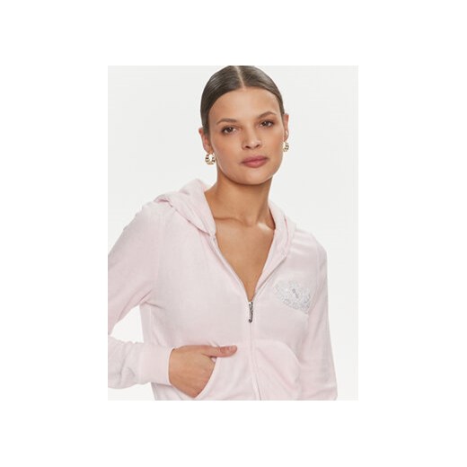 Juicy Couture Bluza Heritage Dog JCBAS223813 Różowy Slim Fit Juicy Couture L MODIVO