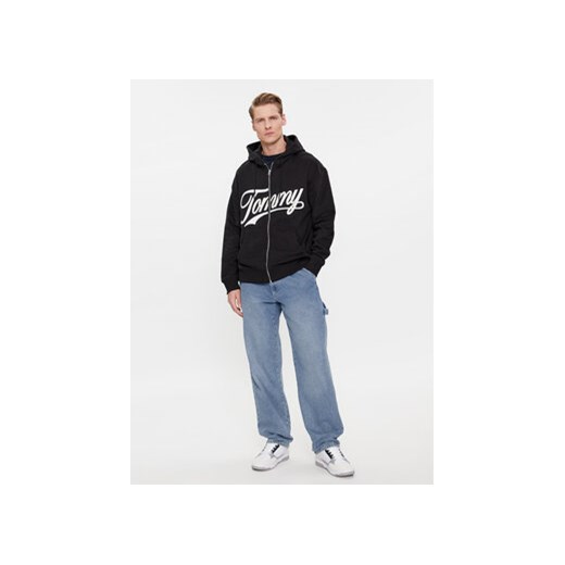 Tommy Jeans Bluza Letterman DM0DM18415 Czarny Relaxed Fit Tommy Jeans S MODIVO