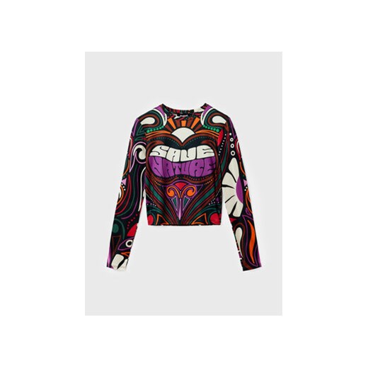 Desigual Bluzka Blair 22WWTK35 Kolorowy Slim Fit Desigual M MODIVO
