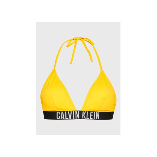 Calvin Klein Swimwear Góra od bikini Intense Power KW0KW01850 Żółty XS MODIVO