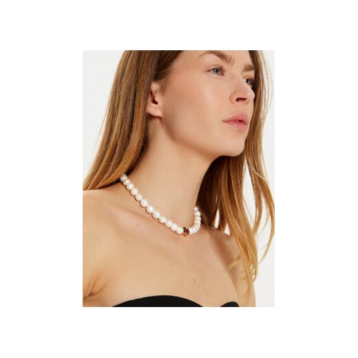 Tory Burch Naszyjnik Kira Pearl Necklace 157964 Złoty Tory Burch uniwersalny MODIVO