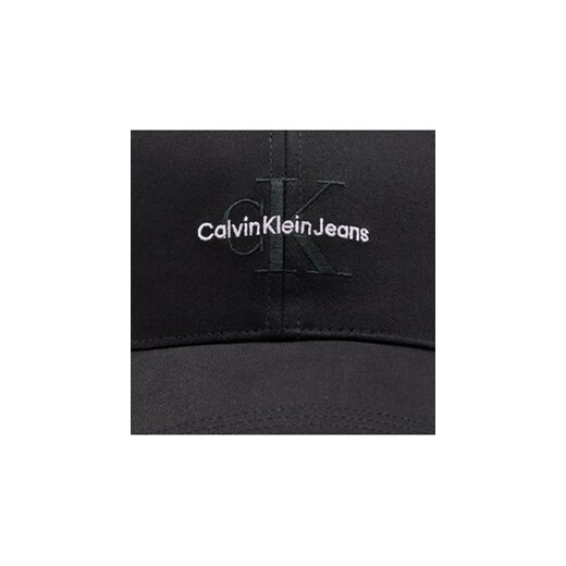 Calvin Klein Czapka z daszkiem Mono Logo Embro K60K612317 Czarny Calvin Klein uniwersalny MODIVO