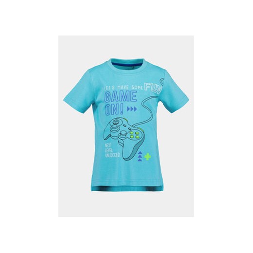 Blue Seven Komplet t-shirt i spodenki 826027 X Niebieski Regular Fit 110 MODIVO