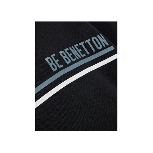 United Colors Of Benetton Bluza 3J68C202M Czarny Regular Fit United Colors Of Benetton 122 MODIVO
