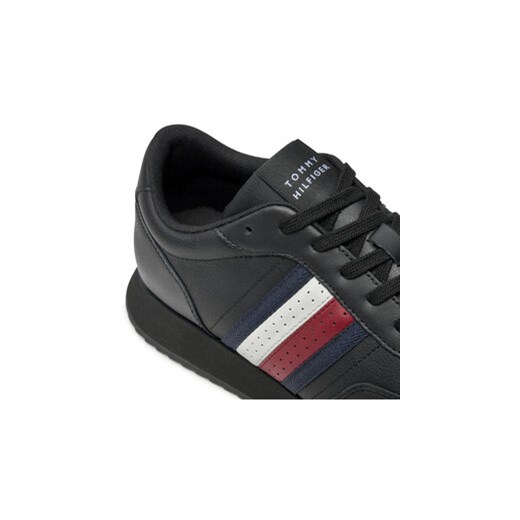 Tommy Hilfiger Sneakersy Runner Evo Lth Mix Ess FM0FM05121 Czarny Tommy Hilfiger 44 MODIVO