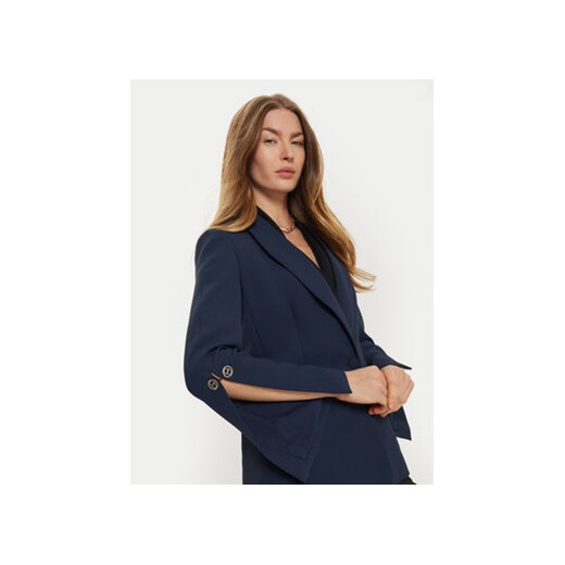 TWINSET Marynarka 242TP2350 Granatowy Regular Fit Twinset 38 MODIVO