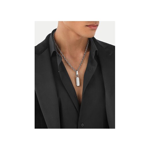PHILIPP PLEIN Naszyjnik Gothic Tag PJTEA04NU Srebrny uniwersalny MODIVO