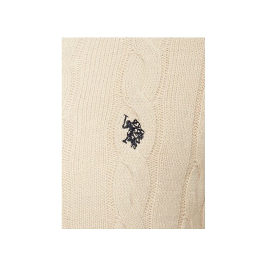 U.S. Polo Assn. Sweter MUP3791 Beżowy Regular Fit XXL MODIVO