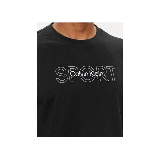 Calvin Klein Performance T-Shirt Graphic 00GMS4K169 Czarny Regular Fit M MODIVO