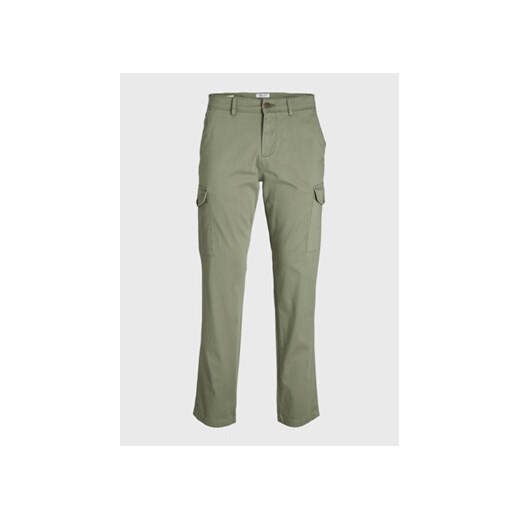 Jack&Jones Spodnie materiałowe Ollie 12224001 Zielony Regular Fit 34_32 MODIVO