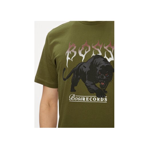 Boss T-Shirt TeePantera 50510223 Zielony Regular Fit L MODIVO