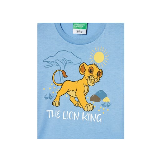 United Colors Of Benetton T-Shirt 3I1XG10GR Niebieski Regular Fit United Colors Of Benetton 82 MODIVO