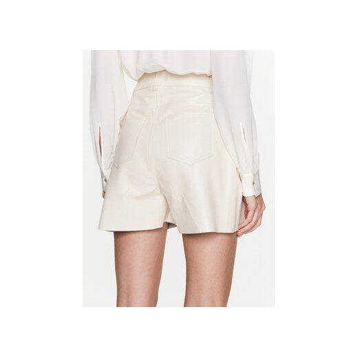 Custommade Szorty skórzane Nava 999418711 Écru Regular Fit Custommade M MODIVO