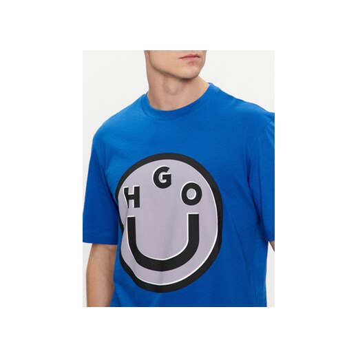 Hugo T-Shirt Nimper 50513189 Niebieski Regular Fit M MODIVO