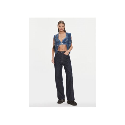 Calvin Klein Jeans Top J20J222475 Niebieski Slim Fit XS MODIVO