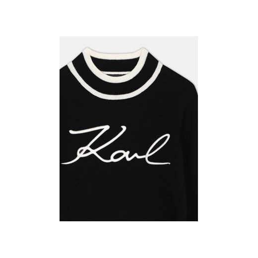 Karl Lagerfeld Kids Sweter Z30218 M Czarny Regular Fit 12Y MODIVO