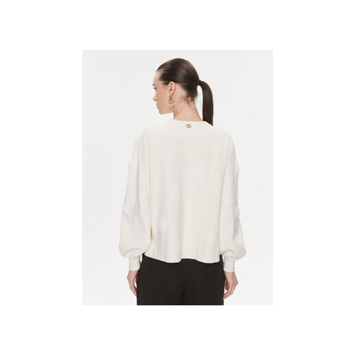 TWINSET Sweter 241TP3090 Écru Loose Fit Twinset M MODIVO