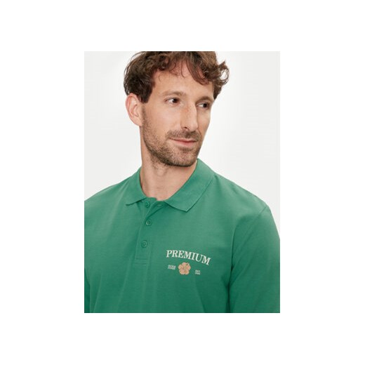 Jack&Jones Polo Jprblaalfie 12259678 Zielony Regular Fit S MODIVO