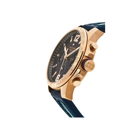 Tommy Hilfiger Zegarek Decker 1791474 Granatowy Tommy Hilfiger uniwersalny MODIVO