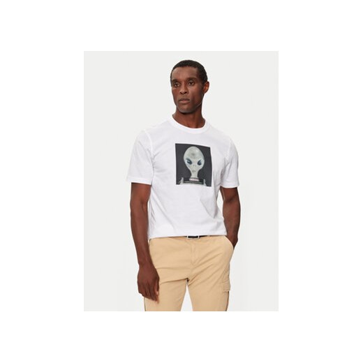 Boss T-Shirt 50528190 Biały Regular Fit S MODIVO