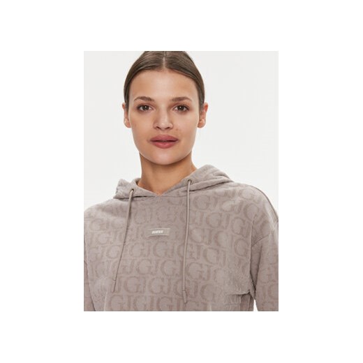 Guess Bluza Gj Logo V4RQ14 KC2W0 Szary Regular Fit Guess S MODIVO