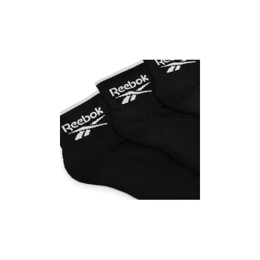 Reebok Zestaw 3 par wysokich skarpet unisex R0362-SS24 (3-pack) Czarny Reebok 37_39 MODIVO