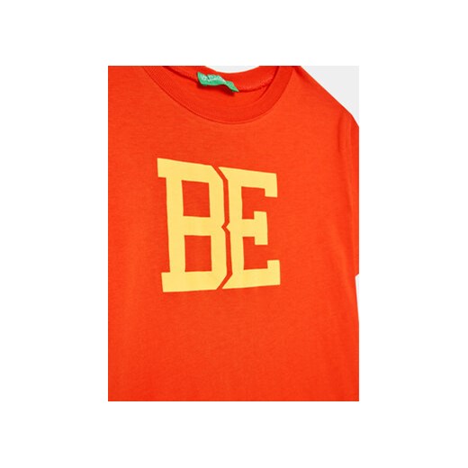 United Colors Of Benetton T-Shirt 3I1XG109J Czerwony Regular Fit United Colors Of Benetton 90 MODIVO