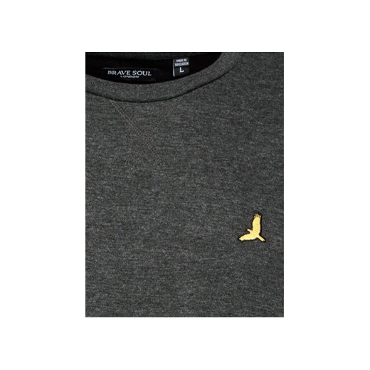 Brave Soul Longsleeve MLT-69FRANZD Szary Regular Fit S MODIVO