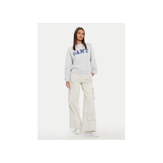 Gant Bluza Graphic 4200488 Szary Regular Fit Gant L MODIVO