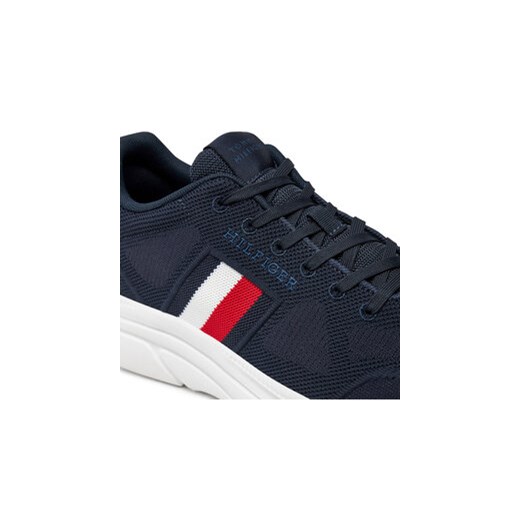 Tommy Hilfiger Sneakersy Modern Runner Knit Evo Ess FM0FM05245 Granatowy Tommy Hilfiger 41 MODIVO