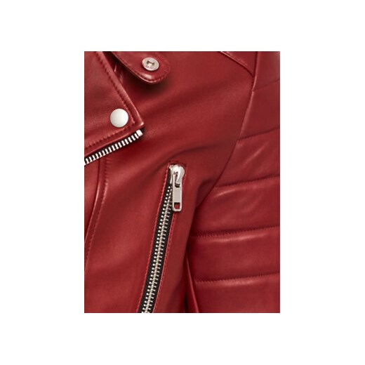 Serge Pariente Kurtka skórzana Gladiator Czerwony Regular Fit Serge Pariente M MODIVO