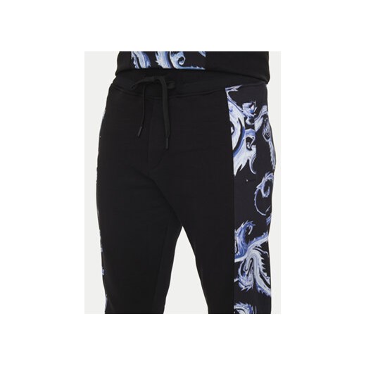 Versace Jeans Couture Spodnie dresowe 77GAA3C0 FS161 Czarny Regular Fit XL MODIVO