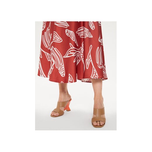 Tatuum Spódnica midi Sati T2407.173 Pomarańczowy Regular Fit 34 MODIVO