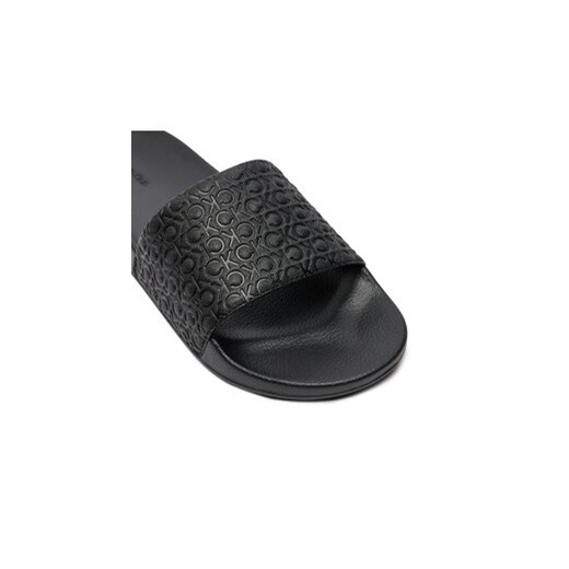 Calvin Klein Klapki Pool Slide Mono HM0HM01517 Czarny Calvin Klein 41 MODIVO