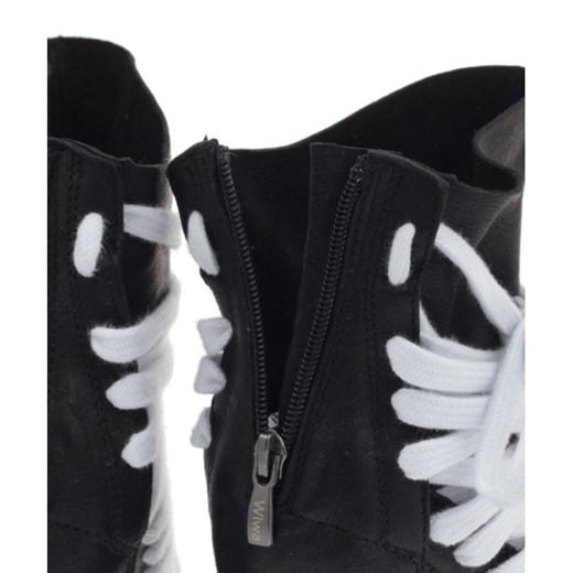 Sneakers czarne lico booci-pl czarny Botki skórzane
