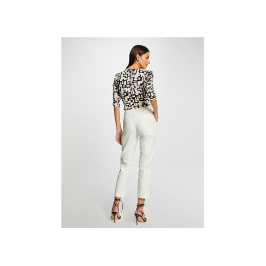 Morgan Bluzka 231-TLOLA Écru Slim Fit Morgan S MODIVO