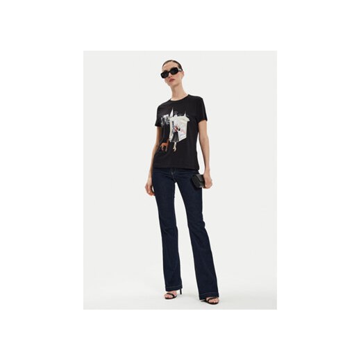 DKNY T-Shirt P4EHTWNA Czarny Regular Fit S MODIVO