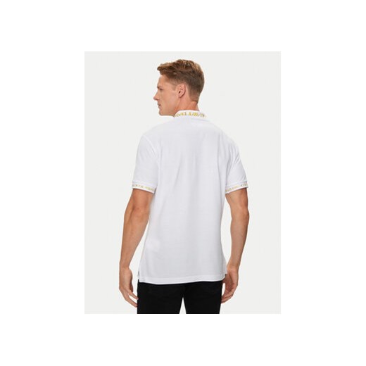 Versace Jeans Couture Polo 76GAGT00 Biały Regular Fit M MODIVO