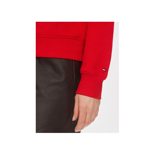 Tommy Hilfiger Bluza Flag Script WW0WW41758 Czerwony Regular Fit Tommy Hilfiger M MODIVO