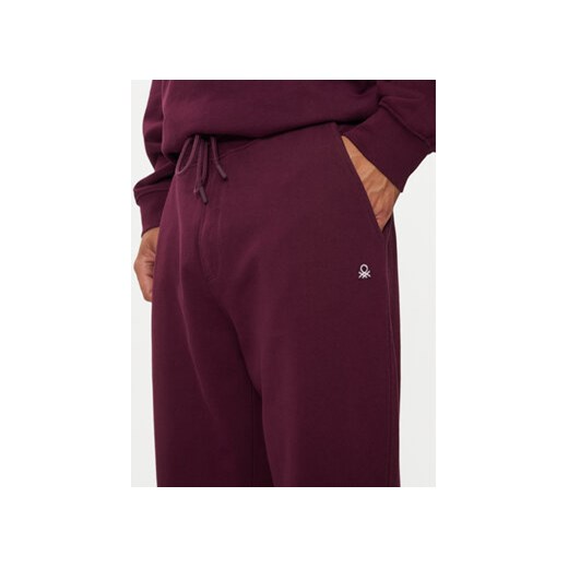 United Colors Of Benetton Spodnie dresowe 342ZUF01B Fioletowy Regular Fit United Colors Of Benetton M MODIVO