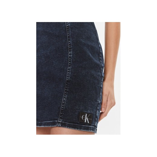 Calvin Klein Jeans Sukienka jeansowa J20J223237 Granatowy Slim Fit XS MODIVO