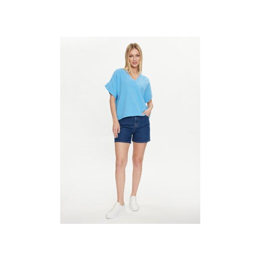 Mustang Szorty jeansowe Charlotte 1015220 Granatowy Comfort Fit Mustang 30 MODIVO