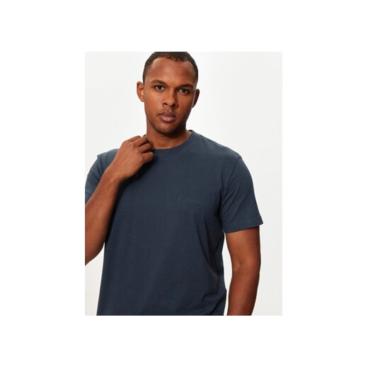 Calvin Klein Jeans T-Shirt Institutional J30J326402 Niebieski Regular Fit L MODIVO