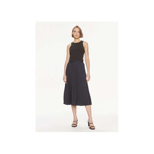 Tommy Hilfiger Spódnica plisowana Fluid WW0WW41793 Granatowy Regular Fit Tommy Hilfiger 42 MODIVO