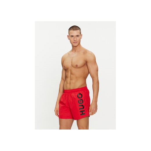 Hugo Szorty kąpielowe Abas 50513979 Czerwony Regular Fit XXL MODIVO