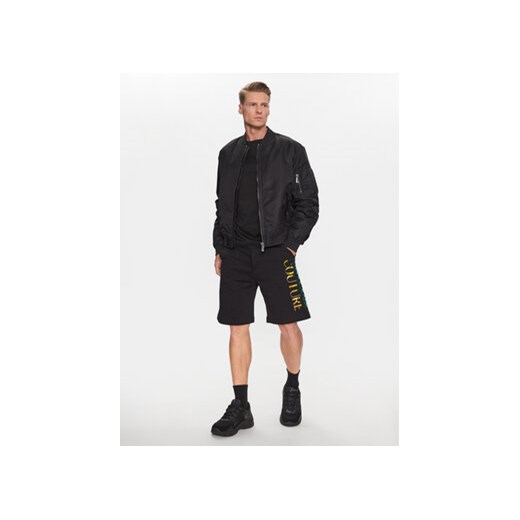 Versace Jeans Couture Szorty sportowe 74GADG06 Czarny Regular Fit M MODIVO